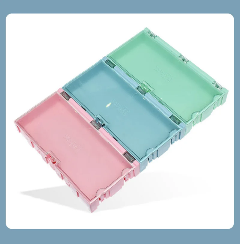 

125X63X21.5MM SMT SMD Electronic Component Storage Box Resistor Capacitor IC Chip Screw Parts Organizer Case
