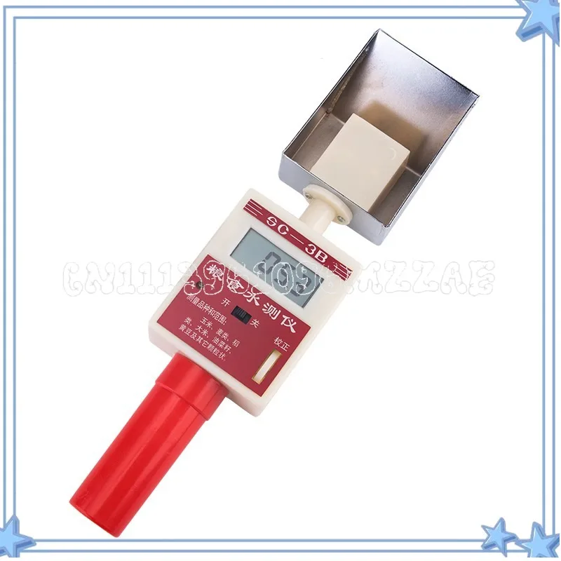 SC-3B Bucket Grain Moisture Meter for Wheat Maize Rice Soybean Rapeseed Seed Moisture Tester Analyzer for Farming