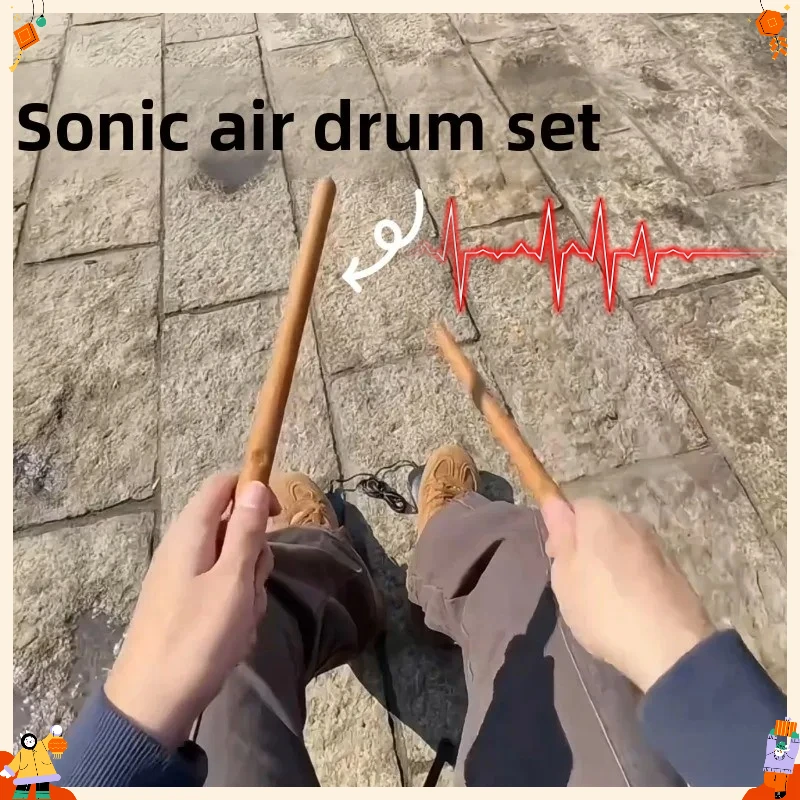 Air Drum Sticks Electronic Practice Portable Smart Rhythm Kit for Home Outdoor Use sewing