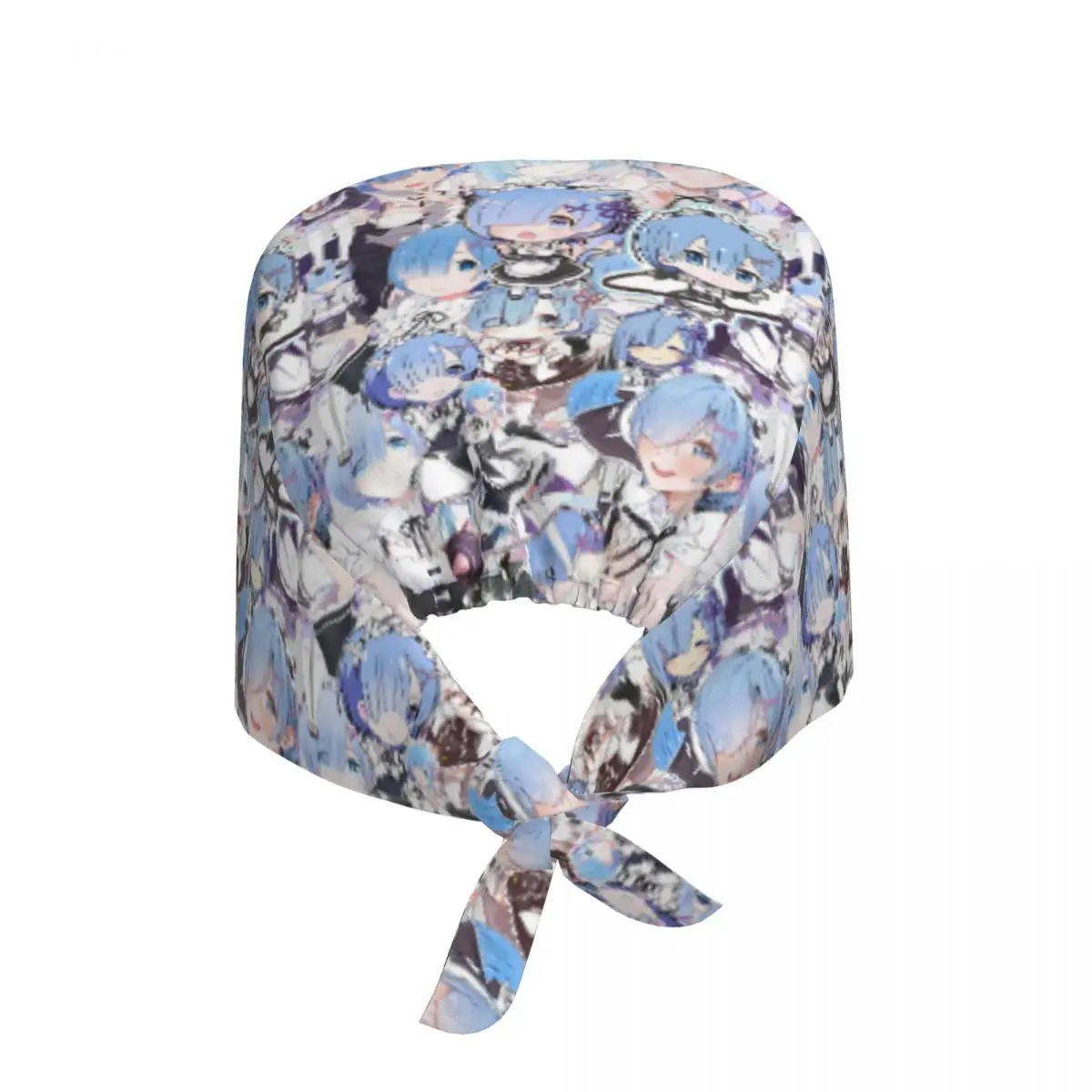 Aangepaste Re Zero-Remes Cartoon schoonmaken werkmuts Comfortabele Unisex Vintage Scrub Cap Chirurgische Hoed Verpleegkundige Scrubs Hoed Verpleegster