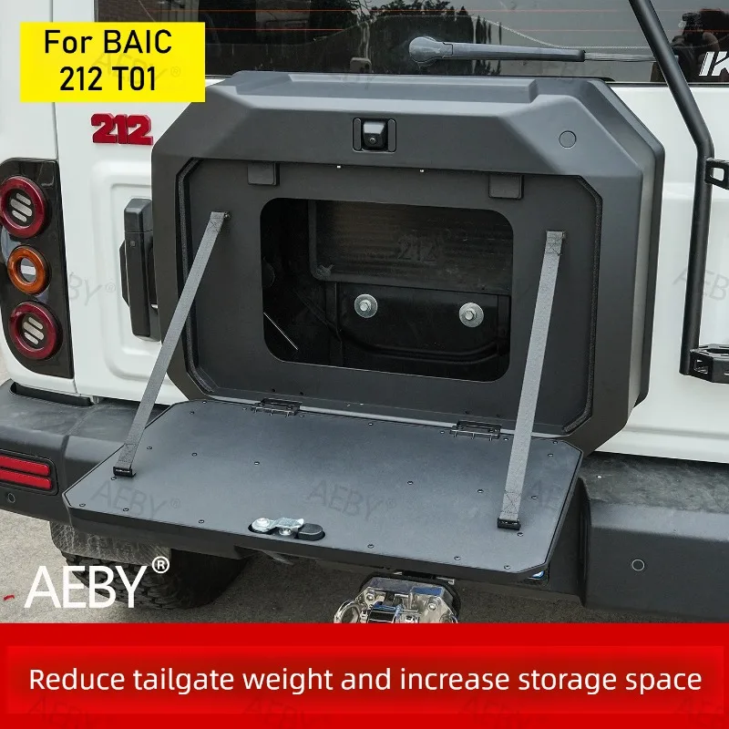 

For BAIC 212 T01 Spare tire storage box,Tailgate small schoolbag rear spare tire,Install anti-sag,Appearance tools,accessories