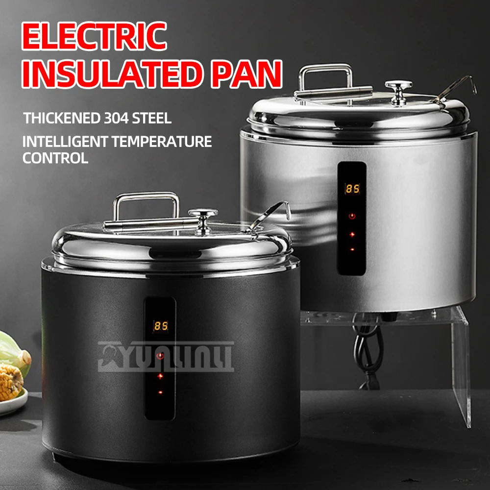 304 Stainless Steel Buffet Thermos Soup Pot Commercial Buffet Insulation Pot Electric Heating Machine