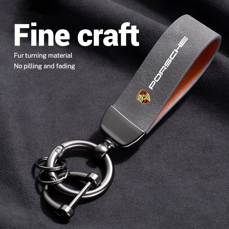 Key Ring Sport Car Keychain Custom Car Emblems Gift For Porsche 911 Cayenne Carrera-GT 928 Panamera Boxster Macan 918-Spyder 968