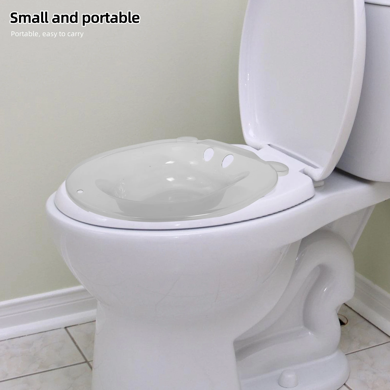 

Ergonomic Postpartum Care Sitz Bath Basin Plastic Toilet Seat Bath Big Capacity Women'S Personal Hygiene