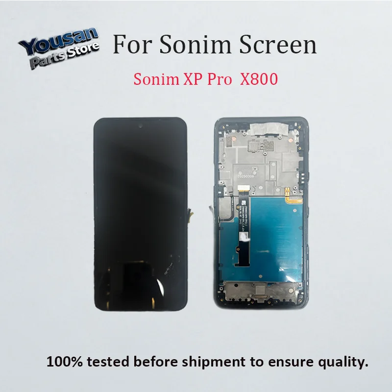 Smart Mobile Phone Tested LCD For Sonim XP Pro Touch Screen With Frame Digitizer Full Assembly For Sonim X800 Replacement Parts