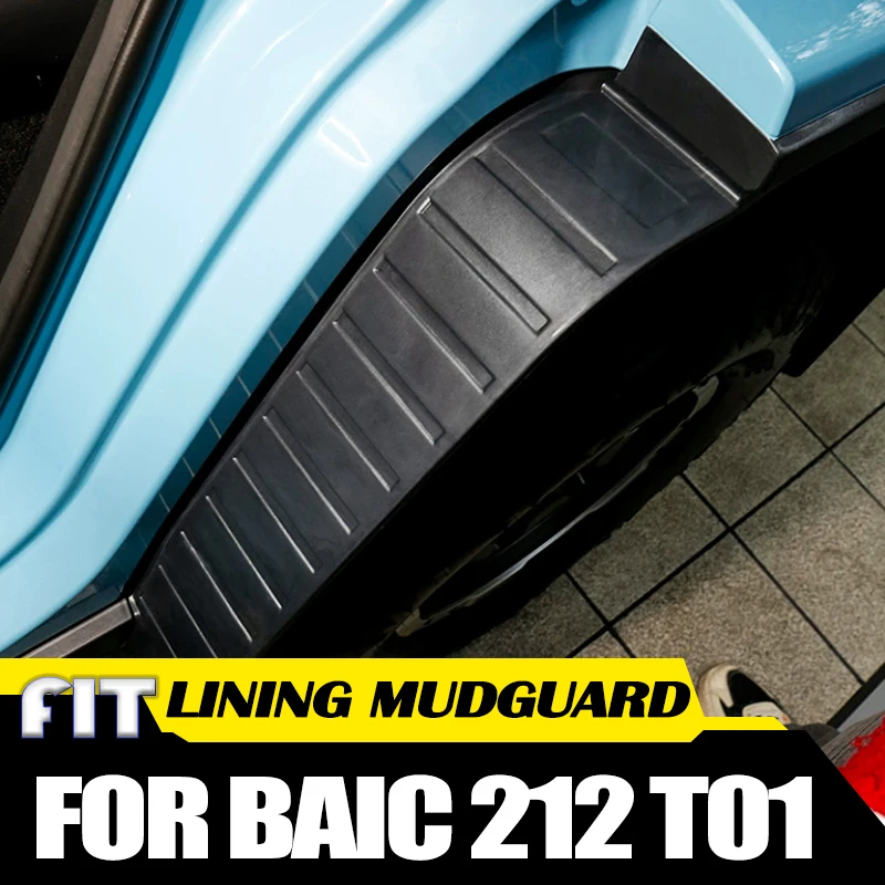 

Car Rear Wheel Lining Mudguard Fit for BAIC 212 T01 2024 2025 Long Wind Version Modified Four-wheel Mudguard Car Accessories
