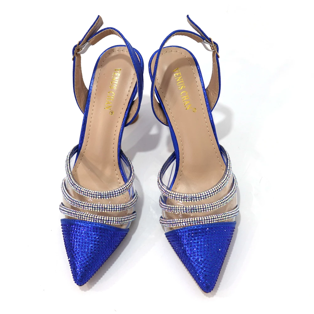 حقيبة كتف مغلف ممتازة للسيدات بالترتر أحذية حفلات الزفاف الأفريقية أو أحذية وحقيبة للركاب #4