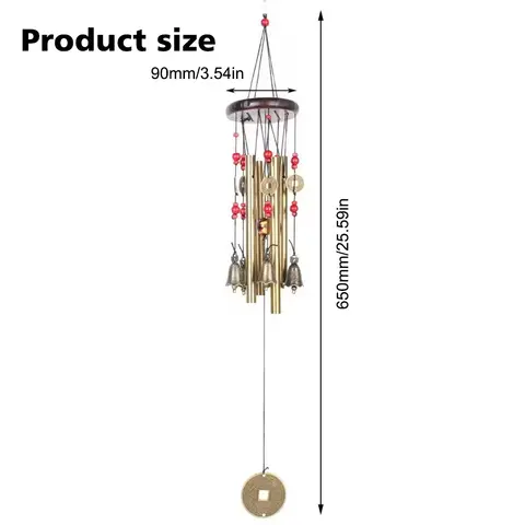 धातु की लटकती हुई पवन झंकार, भाग्य और सौभाग्य का प्रतीक, बड़े चर्च की पवन शीतलता सजावट 10 best sales पवन झंकार - №5