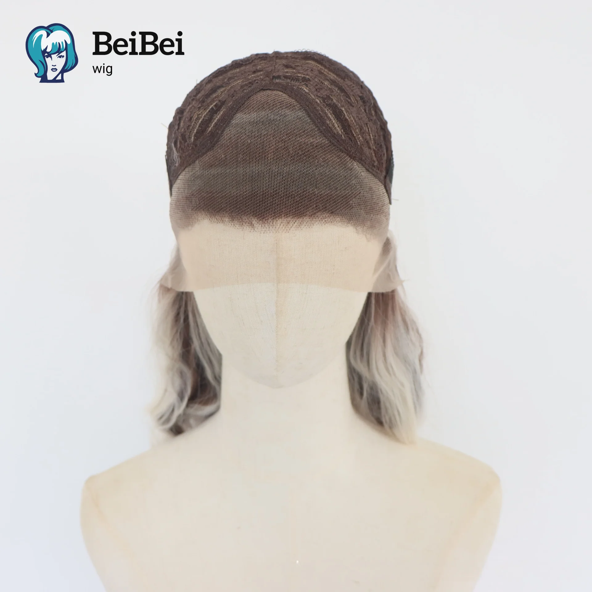 BeiBei Platinum Blonde Highlight Lace Front  Wigs Curly Wave Pre Plucked Wig for Women Free Part To 350°F 13x4 Lace All Occasion