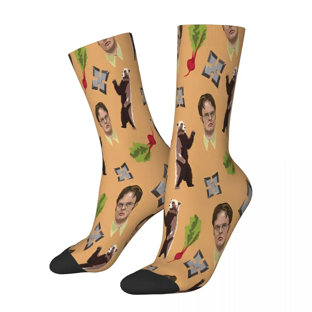 Bears Beets Battlestar Galactica The Office Michael Scott TV Show Socks Male Mens Women Summer Stockings Polyester