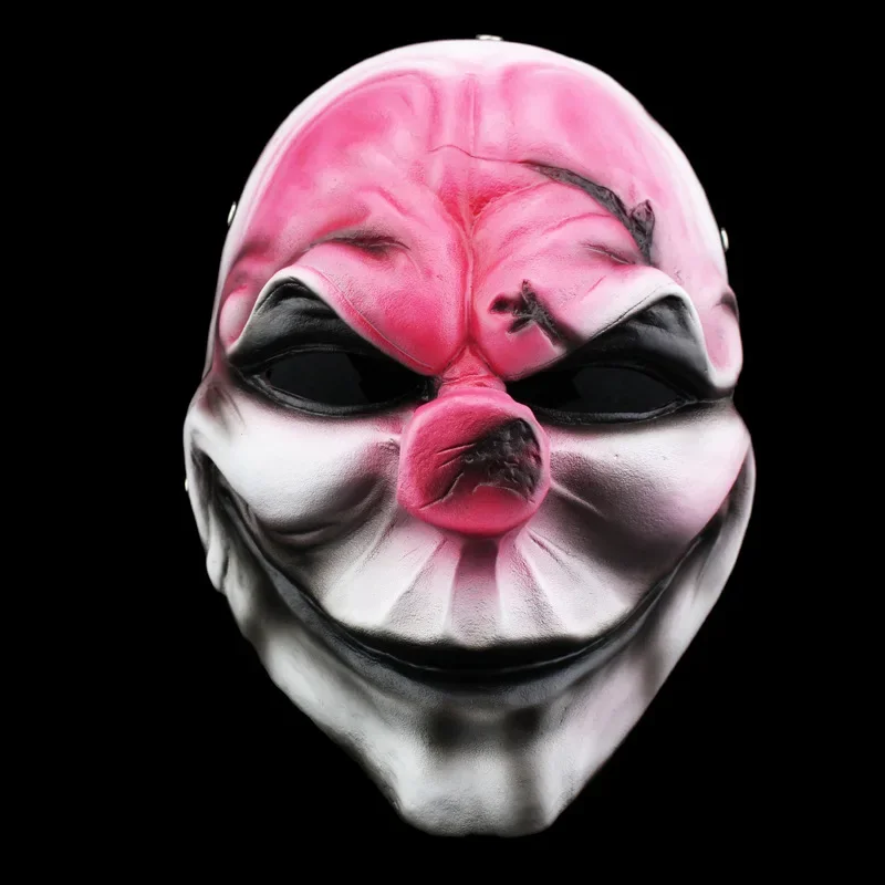 New Payday 2 Resin Cosplay Mask Masquerade Party Theme Game Character Props