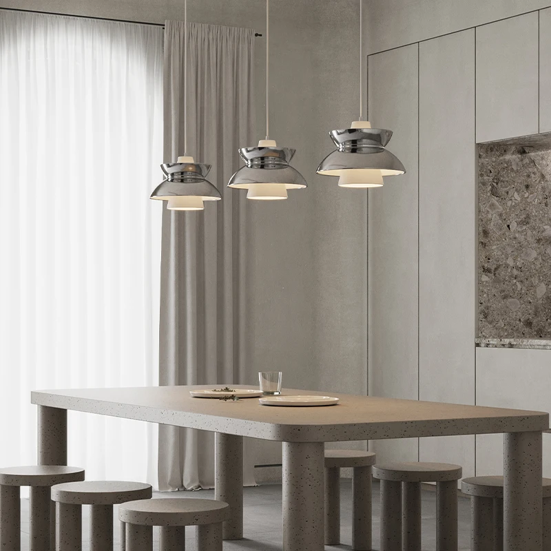 Lampe suspendue au design nordique moderne, Luminaire décoratif d'intérieur, idéal pour une salle à manger, une chambre à coucher ou un Bar