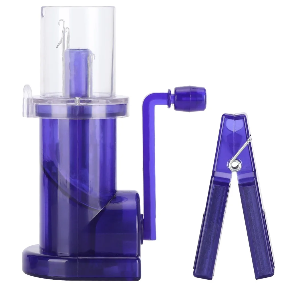 Weaving Artifact Hand-Operated Hand Knitting Machine Mini Purple Braiding Thread Device Cord Knitting Machine Household Use