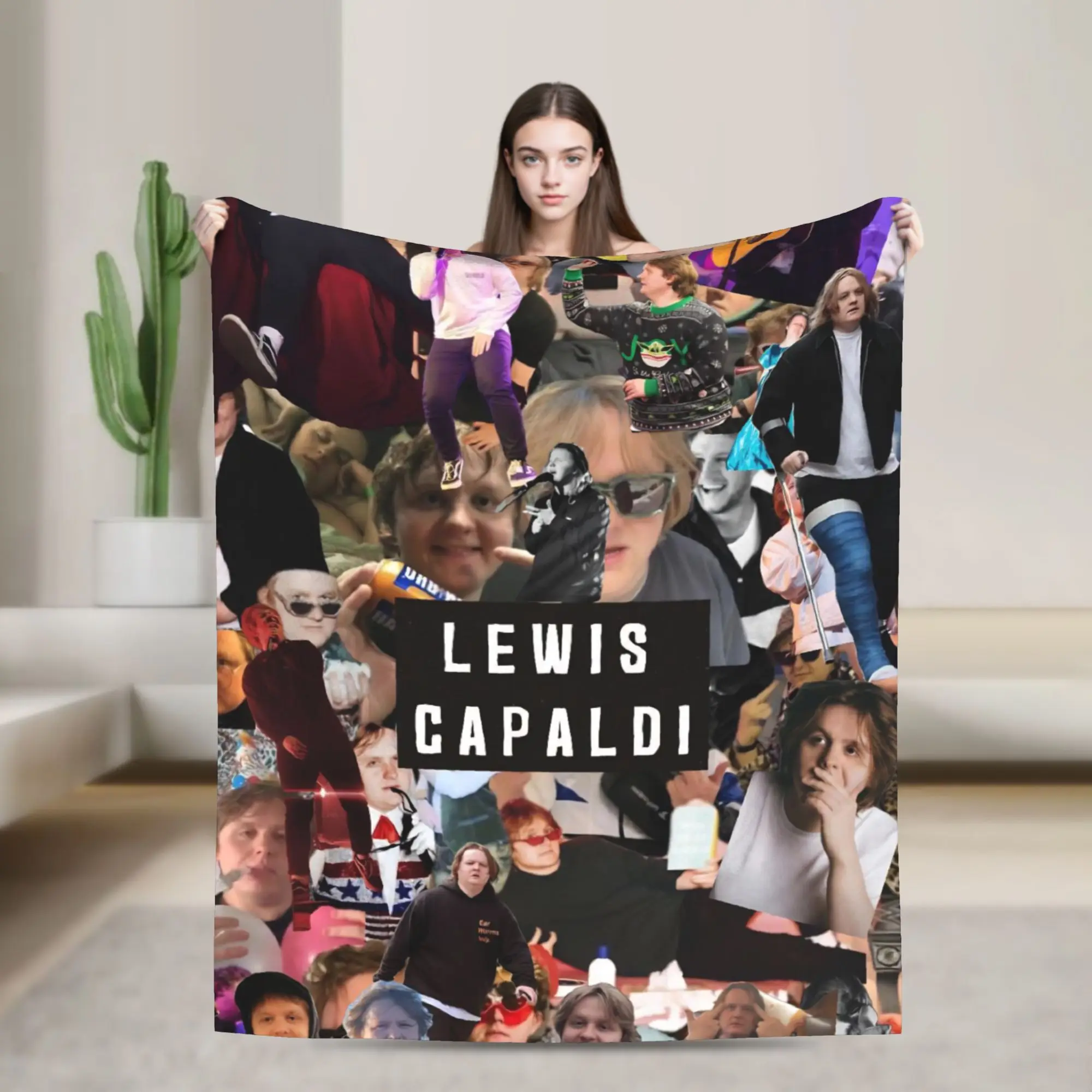 Lewis Capaldi Tour 2026 Blanket Multiple Sizes Super Soft and Warm  Throw Blankets for Sofa Couch and Bed