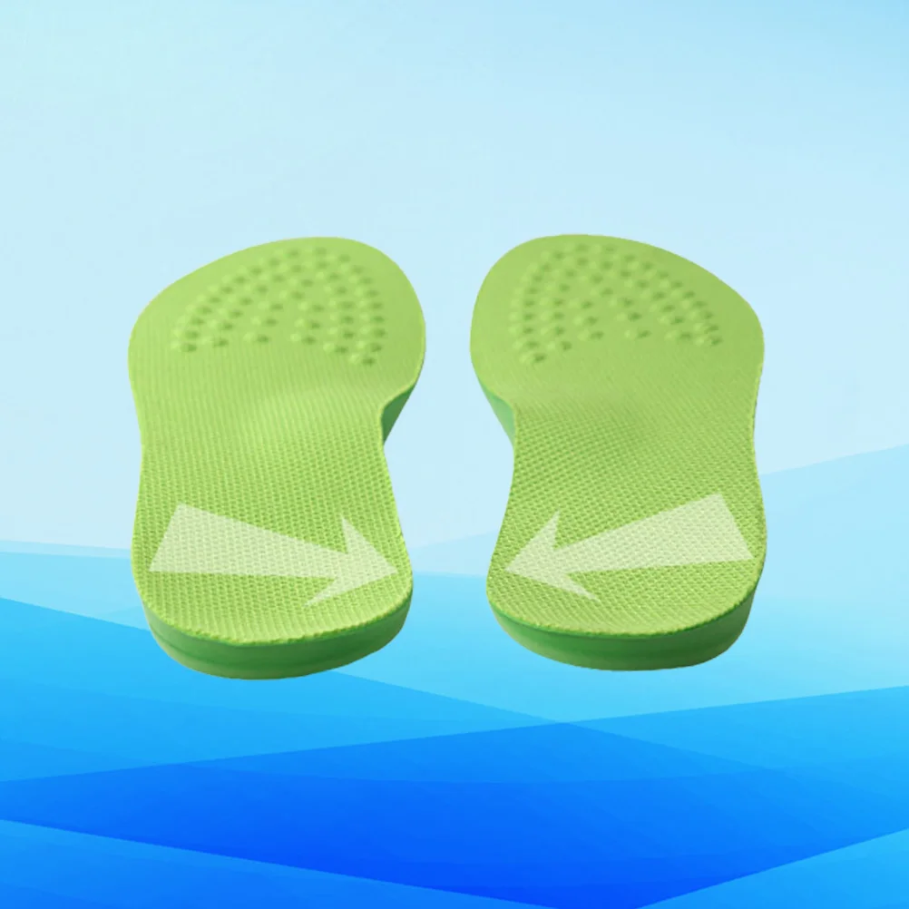 

1 Pair of Bow Legs Correcting Insoles PU Strephexopodia Corrector Leg Correction Pads Foot Care Cushion Size S 35-37 Green