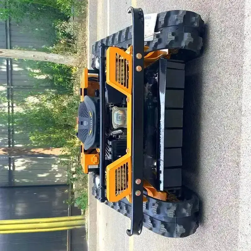 

Customized High Efficiency Garden Mower All Terrain Mower Cutting Height Remote Control Crawler Lawn Mower for Sale