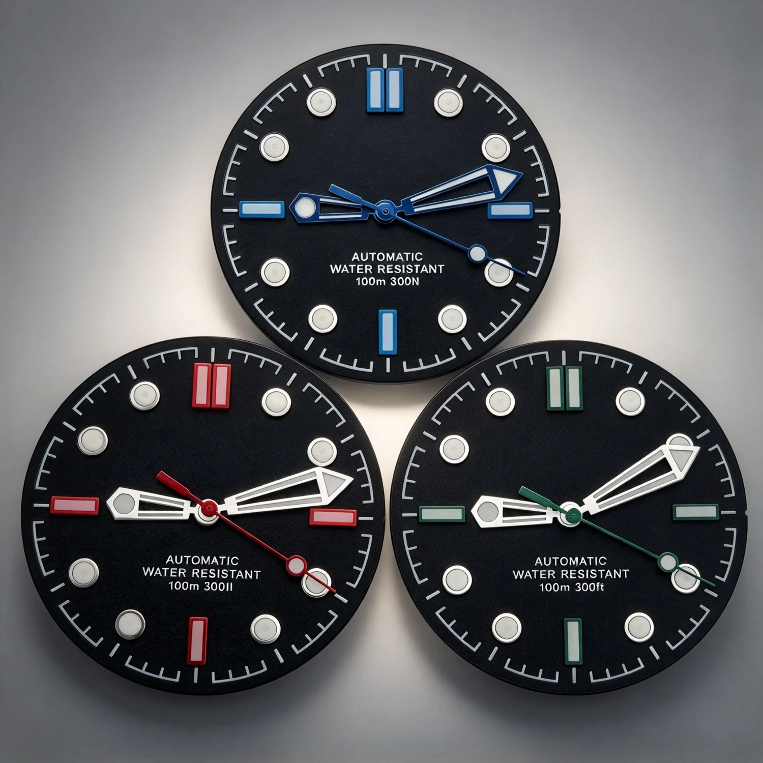 31mm NH35 ETA2824 Watch Dial Sandblasted Fluted Texture Face With Watch Hands Fits NH35 NH36 ETA2824 PT5000 Movement Watch Parts