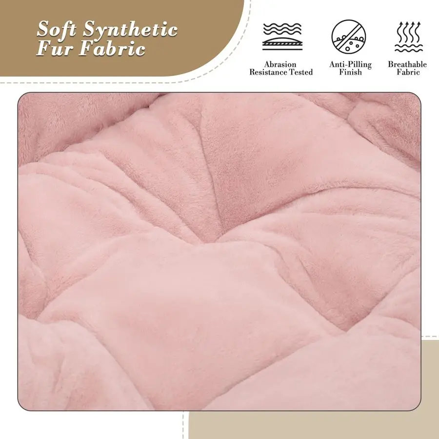 เก้าอี้ทรงจานพร้อมที่วางเท้าสำหรับผู้ใหญ่ เก้าอี้พักผ่อนพร้อมที่วางเท้า เก้าอี้ทรงจานพับได้แบบนุ่มสำหรับผู้ใหญ่และเด็ก ห้องนอน ห้องนั่งเล่น