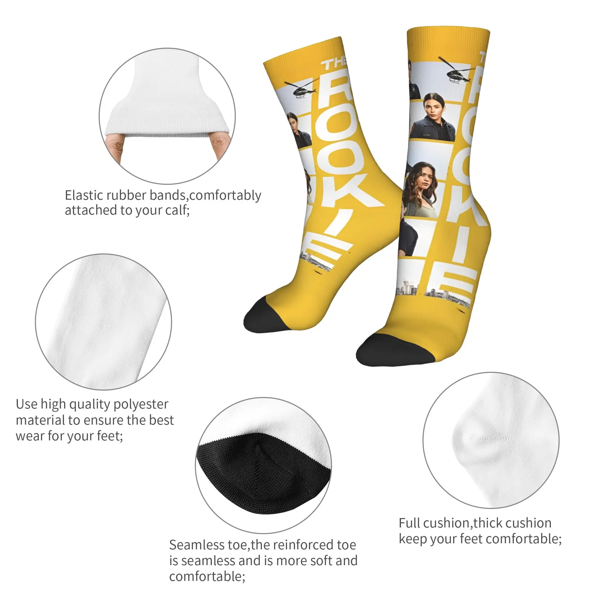 The Rookie TV Show Strümpfe Design Casual Socken Herbst Antibakterielle Socken Erwachsene Männer Outdoor Weiche Atmungsaktive Socken