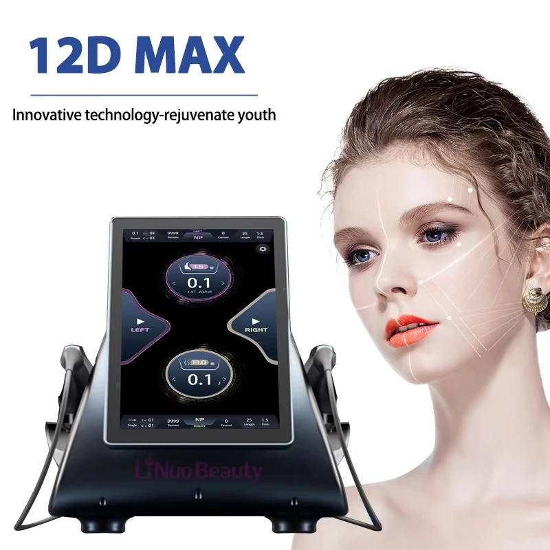 Multifunctionele hi-fu 12d MPT anti-aging gezichts- en lichaamsfacelift liposonische cellulitisreductiemachine