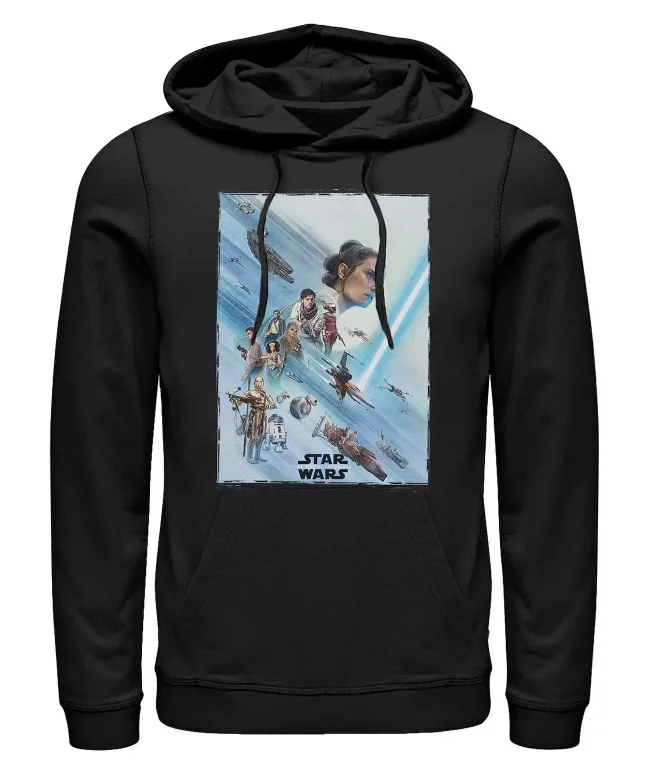 Hoodie Star Wars untuk pria dan wanita dengan pola cetak untuk dipakai sehari-hari di musim gugur dan musim dingin, hoodie katun murni berbahan fleece.