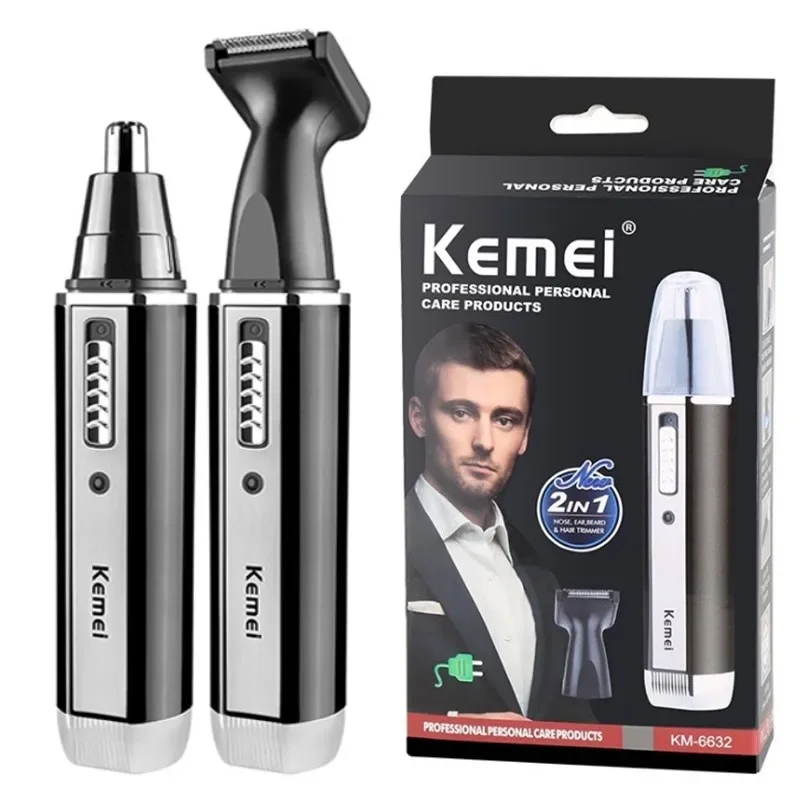 Kemei 4-in-1-Trimmer für Männer, elektrischer Nasen- und Ohrenschneider, wiederaufladbarer Trimmer für Haare, Bart, Nase und Ohrenreiniger, Pflegeset