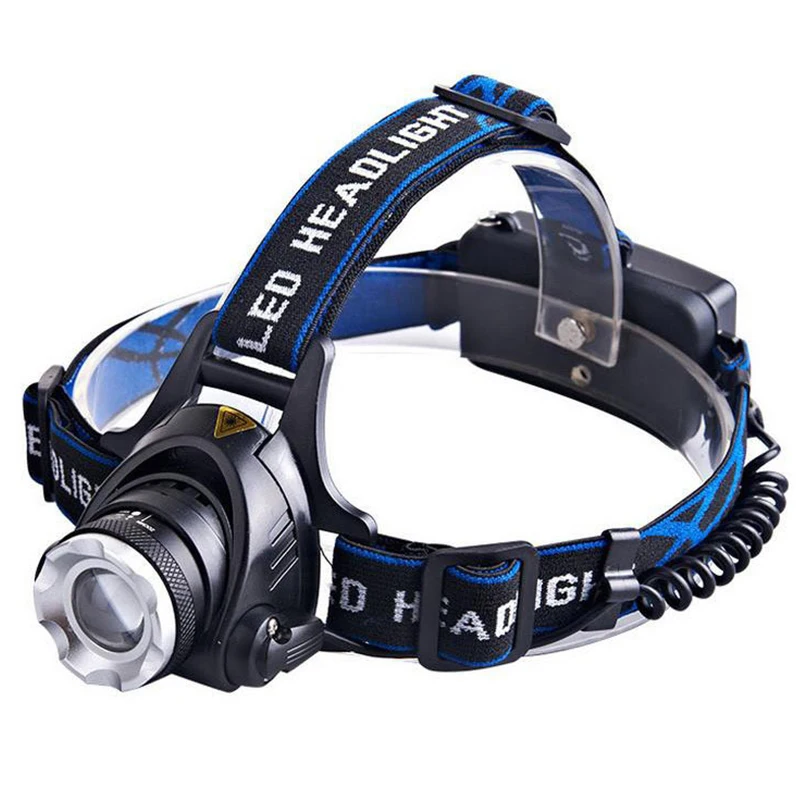 

Powerful LED Headlamp USB DC Charging Headlight Waterproof Head Lamp Use 18650 Battery Zoomable Head Light for Camping