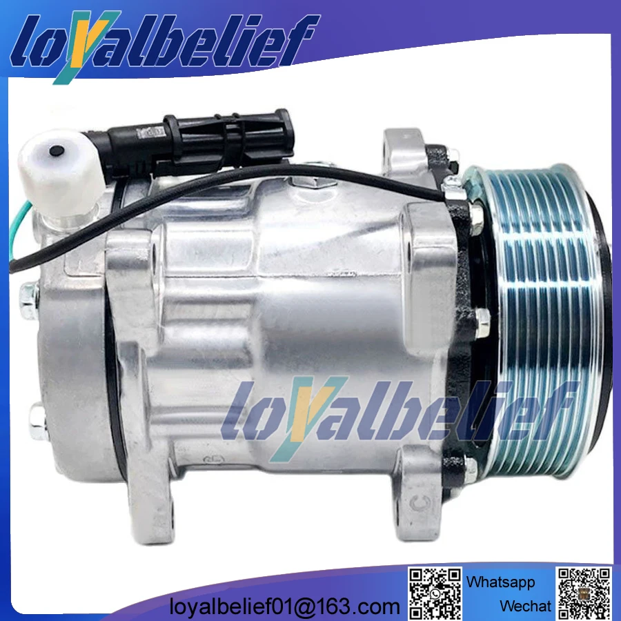 

AC Air Conditioning Compressor Cooling Pump 7H15 For Man truck TGA TGX TGS 51779707028 81619066012 8FK351135-141 TSP0155813