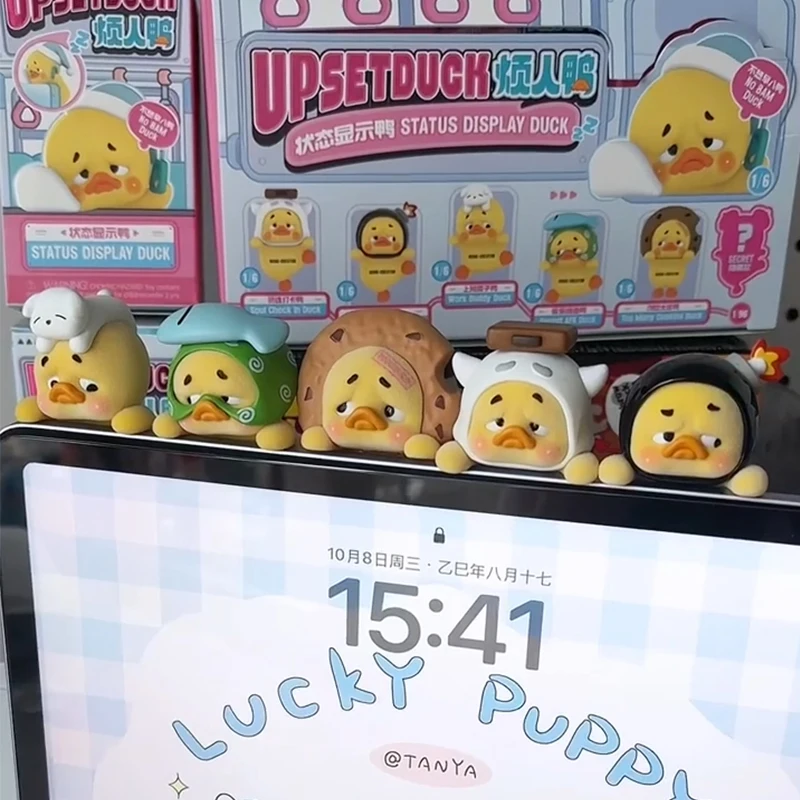 

Upsetduck Status Display Duck Series Blind Box Upsetduck Hippers Фигурка Mystery Box Duck Аниме Фигурка Mystery Box Toys