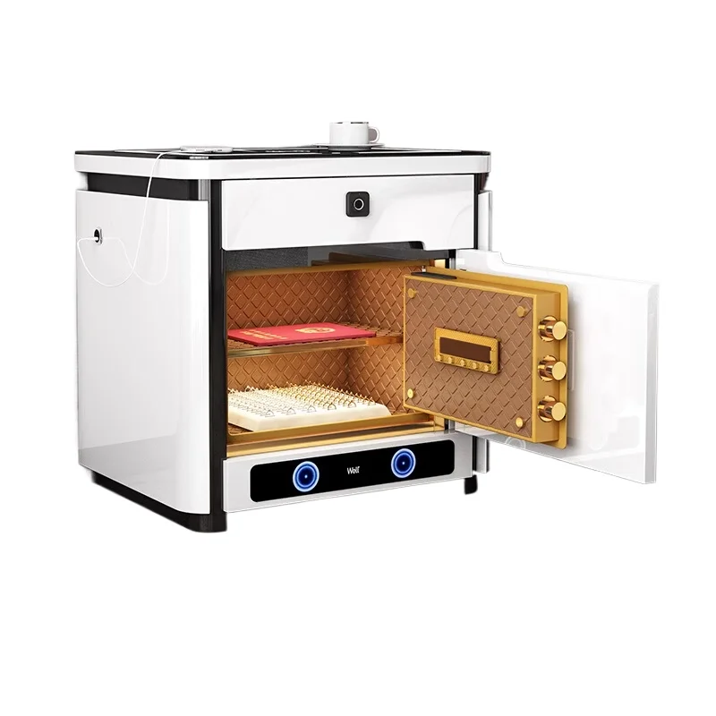 Smart Safe Home Office Drawer File Locker Fingerprint Password Box All Steel Anti-theft Safe