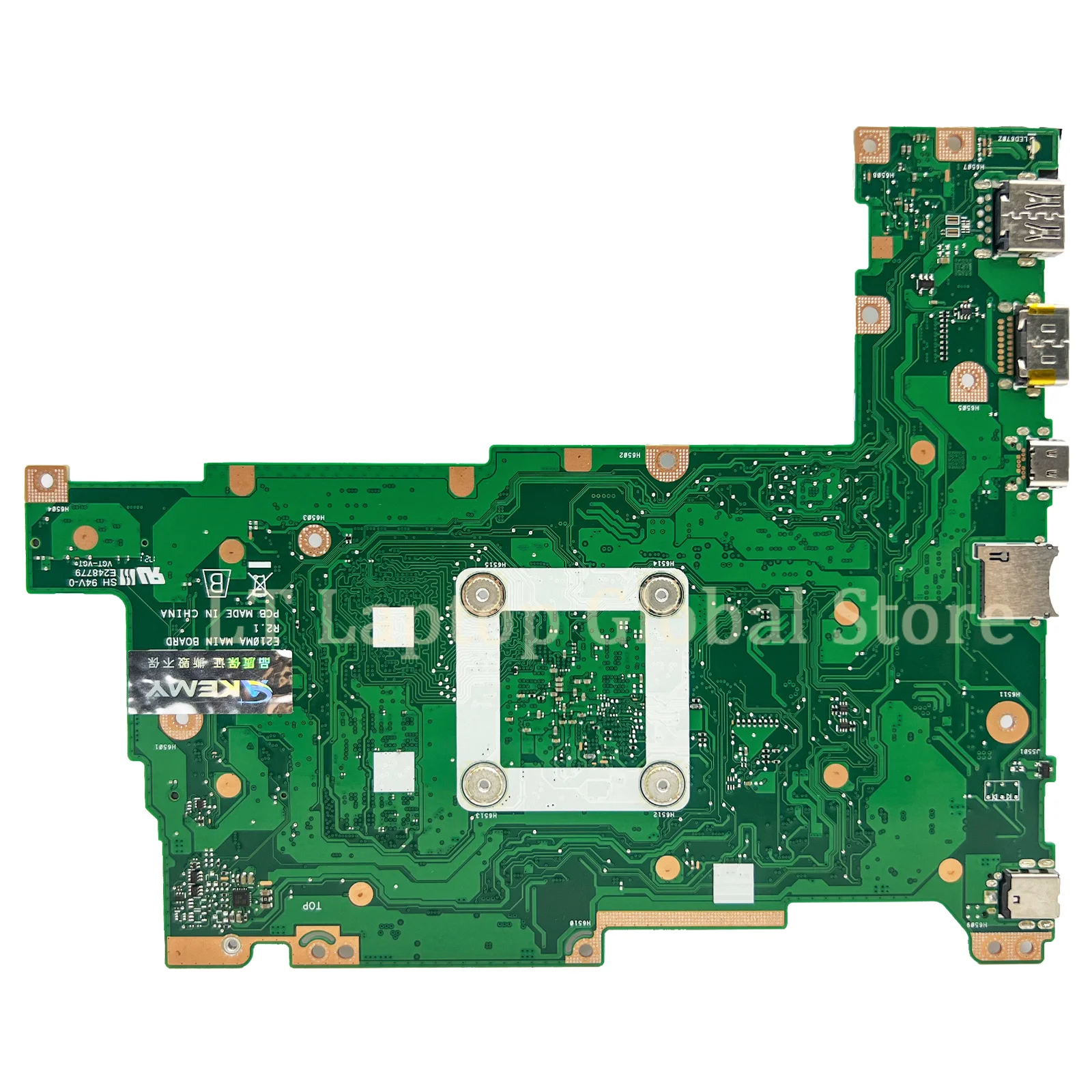 Imagem -02 - Placa Principal E210ma para Asus Vivobook 12 E210ma E210m E210mab Placa-mãe para Laptop Cpu N4020 N5000 N5030 4g 8g-ram 64g 128g-ssd