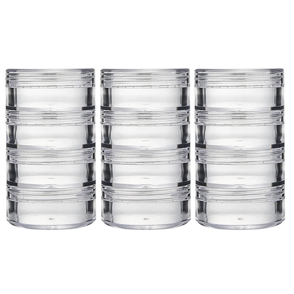 

Facial Cream Storage Box Small Travel Container Clear Plastic Bottle for Eye Cream Lotions Body Butter Portable Size Lightweight