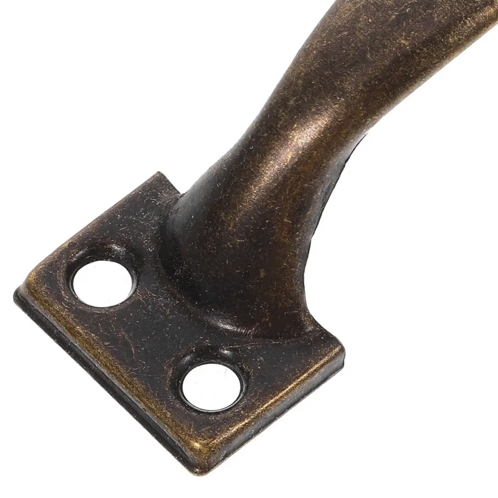12Pcs Vintage Cabinet Pulls Metal Curved Rustic Drawer Handles for Dresser Cupboard Kitchen Farmhouse Retro Furniture Hardware