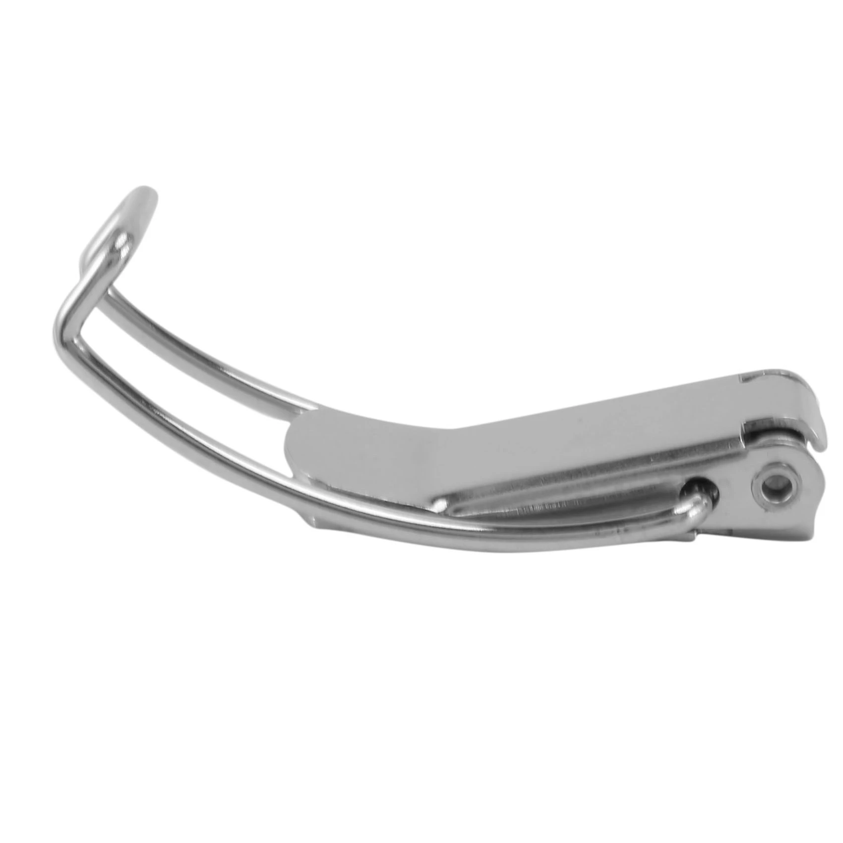 AT21-8X Stainless Steel Spring Hasp 304 Stainless Steel Box Cabinet Spring Lock Hasp Transport Box Tower Buckle