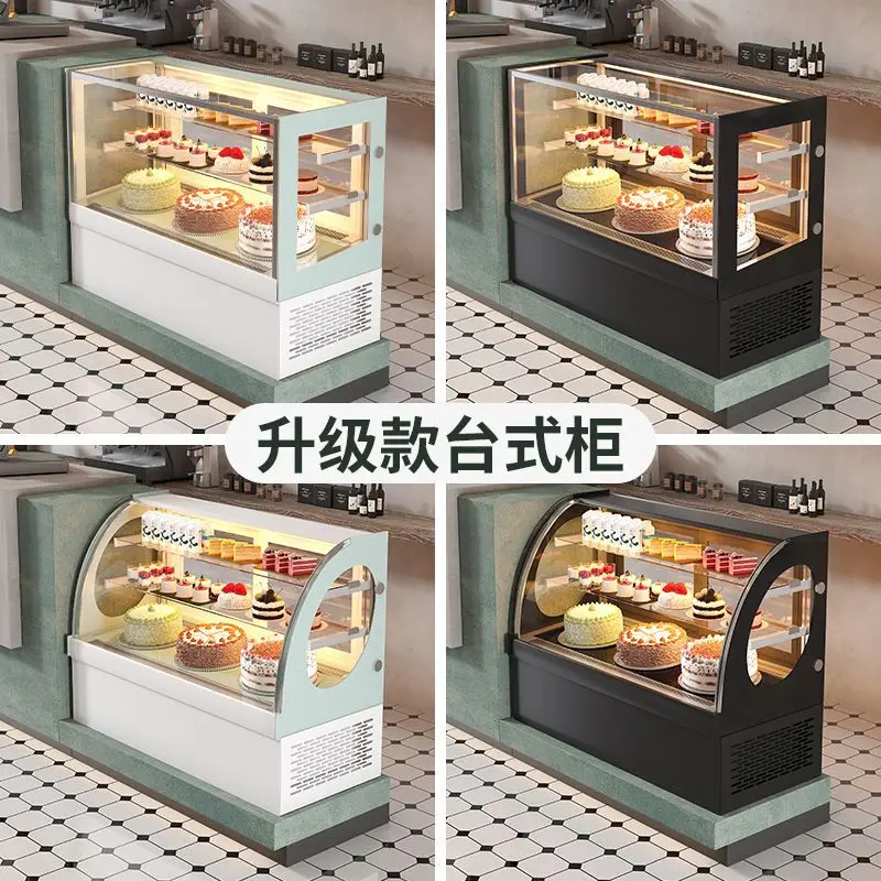 Mostrador comercial para pasteles, gabinete refrigerado para té de la leche, fruta, postre, Deli, vitrina refrigerada, pequeño West Poin refrigerado por aire