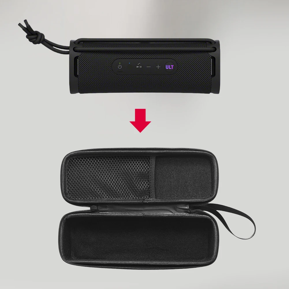 Estuche de transporte para altavoz inalámbrico Sony ULT Field 1/SRS-ULT 10, cubierta protectora a prueba de golpes, almacenamiento portátil con bolsillo