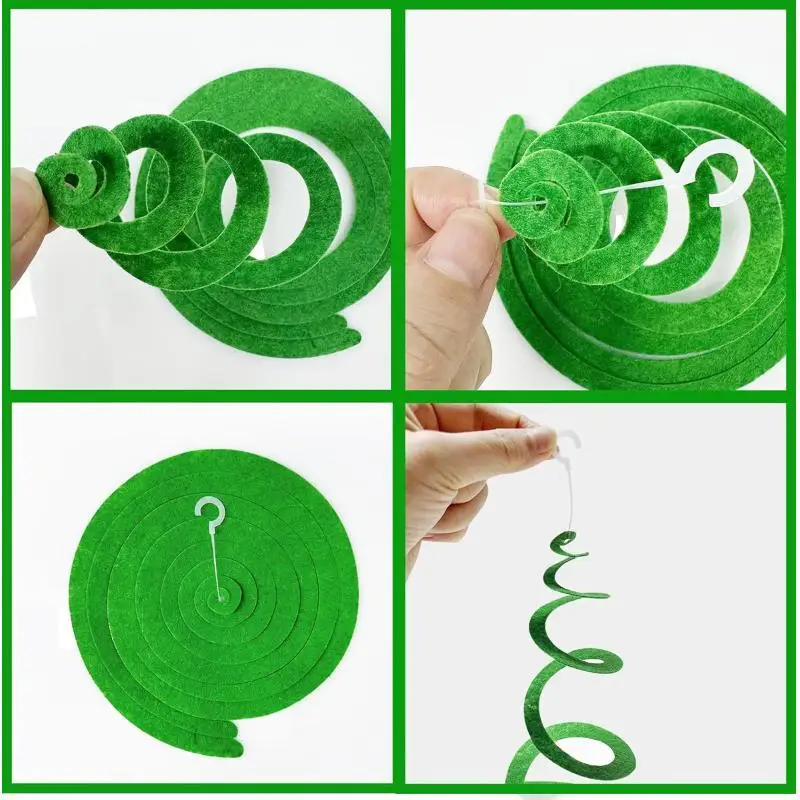 Felt Rainbow Hanging Swirl Streamers Bright Colors Reusable Birthday Party Baby Shower Decorations