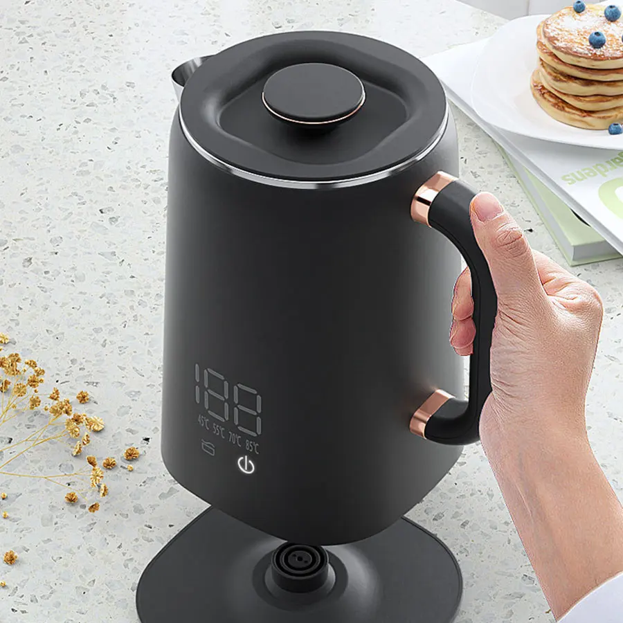 غلاية كهربائية لصنع الحليب بدرجة حرارة ثابتة للأطفال، عازلة ذكية، ماء مغلي، غلاية صنع حليب الشاي