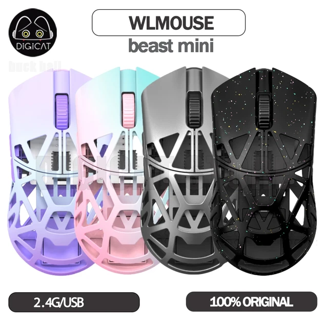 Wlmouse beastx mini maus 2 modus usb 2,4g drahtlose maus leichte 