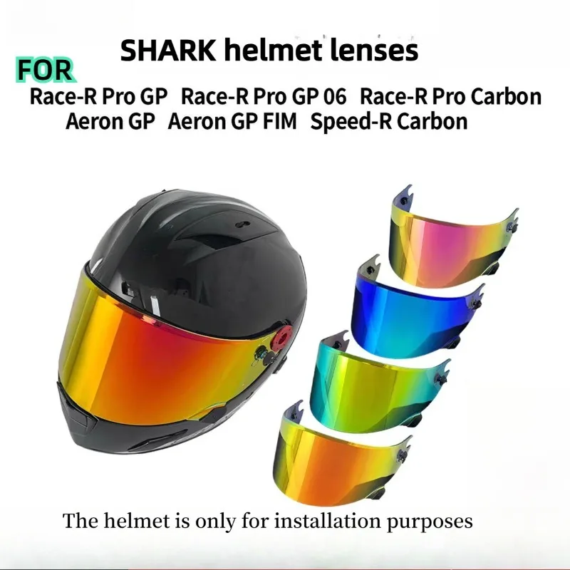 Visor for SHARK Race-R Pro Aeron GP Speed-R Carbon Helmet Lens High Definition Protective Mirror Windproof & UV Resistant