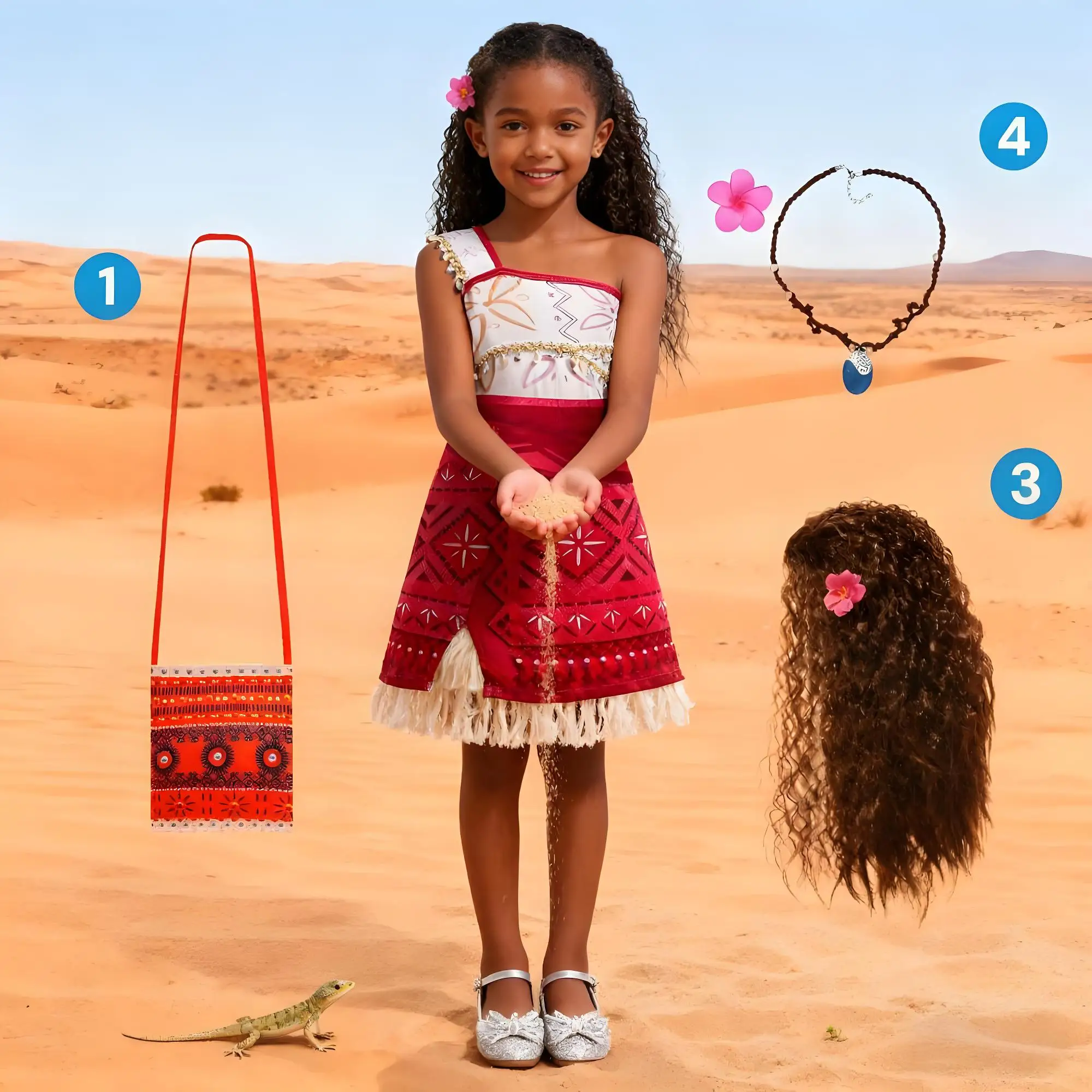open lace back dress Moana tutu set-Moana outfit-Moana dress-Moana Birthday outfit – Pink Toes &  Hair Bows main image 1