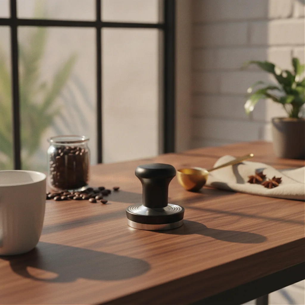 

Coffee Tamper Fungus Handle Handheld Coffee Tamper Easy Clean Rust Resistant