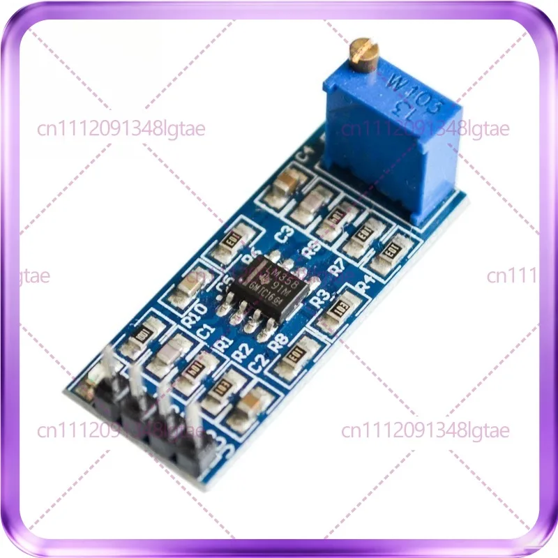 10-30pcs LM358 100 multiplier gain, signal amplification module, operational amplifier module