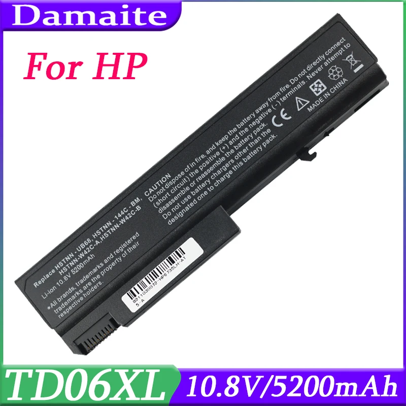 TD06XL Laptop Battery For HP ProBook 6550b 6555b TD06 TD09 HSTNN-IB1C HSTNN-DB0E HSTNN-C66C HSTNN-IB68 HSTNN-DB0E