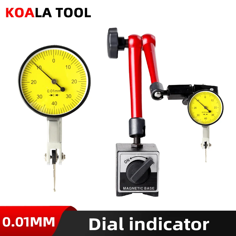 Dial Indicator Magnetic Holder Dial Bore Gauge Magnetic Stand Base Micrometer Measure Tools Hour Type Indicator Comparator Watch