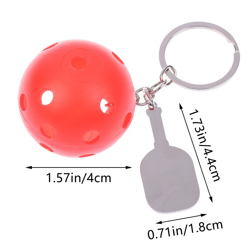 Creatieve Mini Pickleball Sleutelhanger Hanger Voor Bagagelabels Auto Sleutelhanger Sleutelhouder Tas Ornament Pickleball Racket Liefhebbers Geschenken