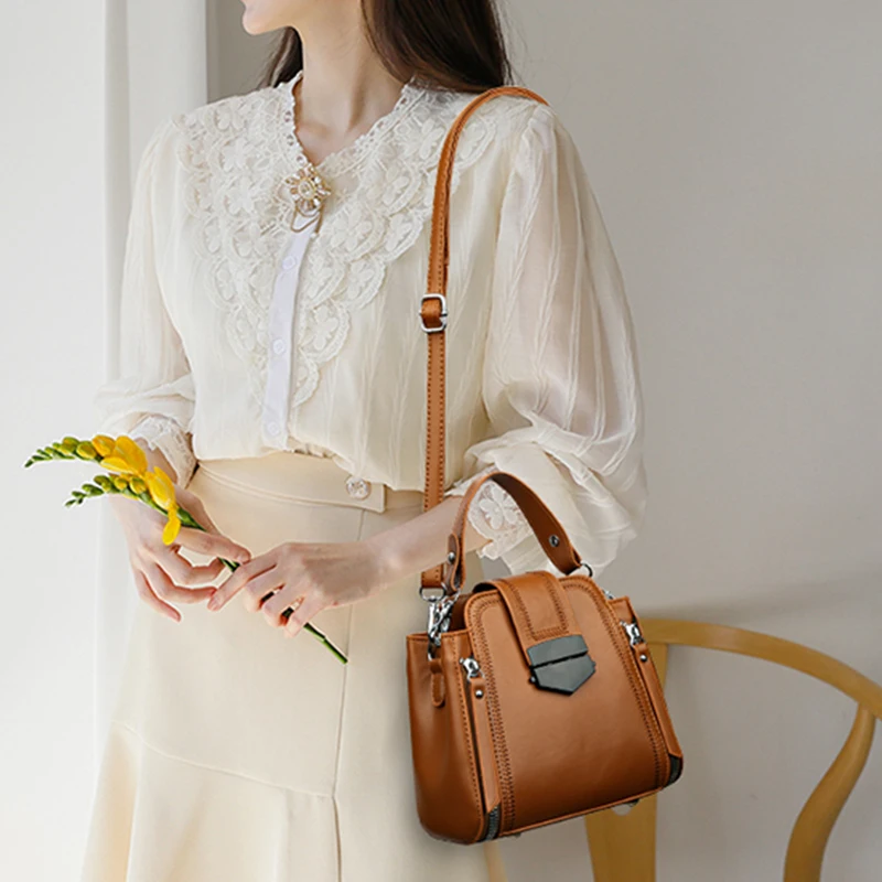 Trend Luxury Brand Designer spalla Crossbody Sac Lady Messenger piccola Tote borsa in pelle di alta qualità borsa da donna 2024