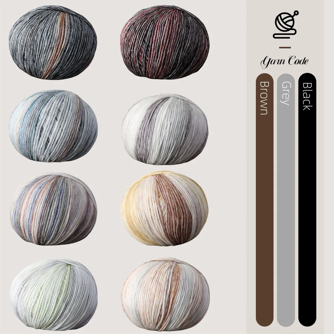 

200g Blended Yarn Large Capacity Knitting Yarn Crochet Products To Make DIY Doll Sweaters Clothes Handmade Toys 대용량 뜨게실