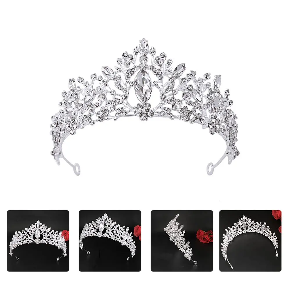

1 Piece Exquisite Branch Shaped Wedding Dress Tiara Shiny Headdress for Bride Birthday Party Role Play Event
