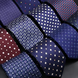 New Design Wedding Men Tie Solid Striped Paisley Dots Flower Neckties Men Business Dropshipping Groom Collar Accessories Gift